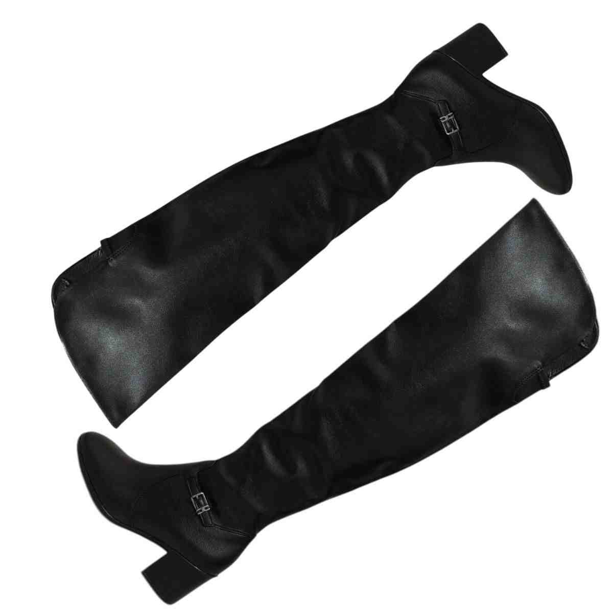 Bota Feminina Over The Knee Bottero Preta Preto 5