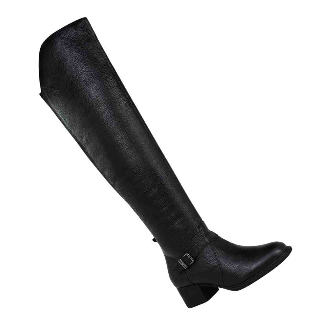 Bota Feminina Over The Knee Bottero Preta Preto 7