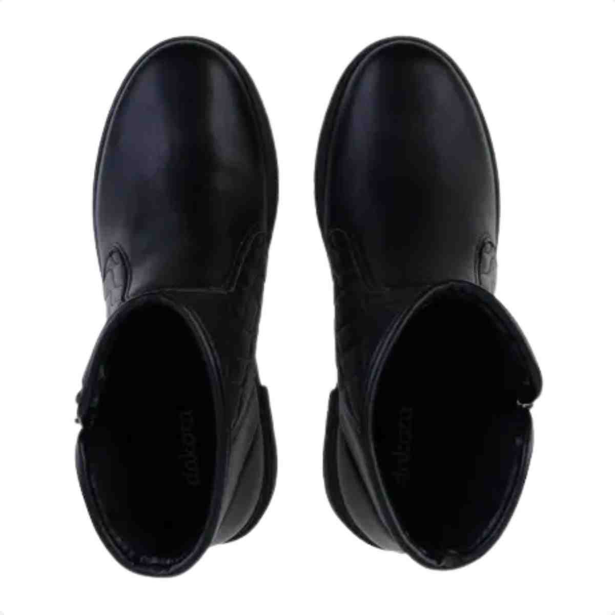 Bota Feminina Coturno Dakota Preta Preto 4