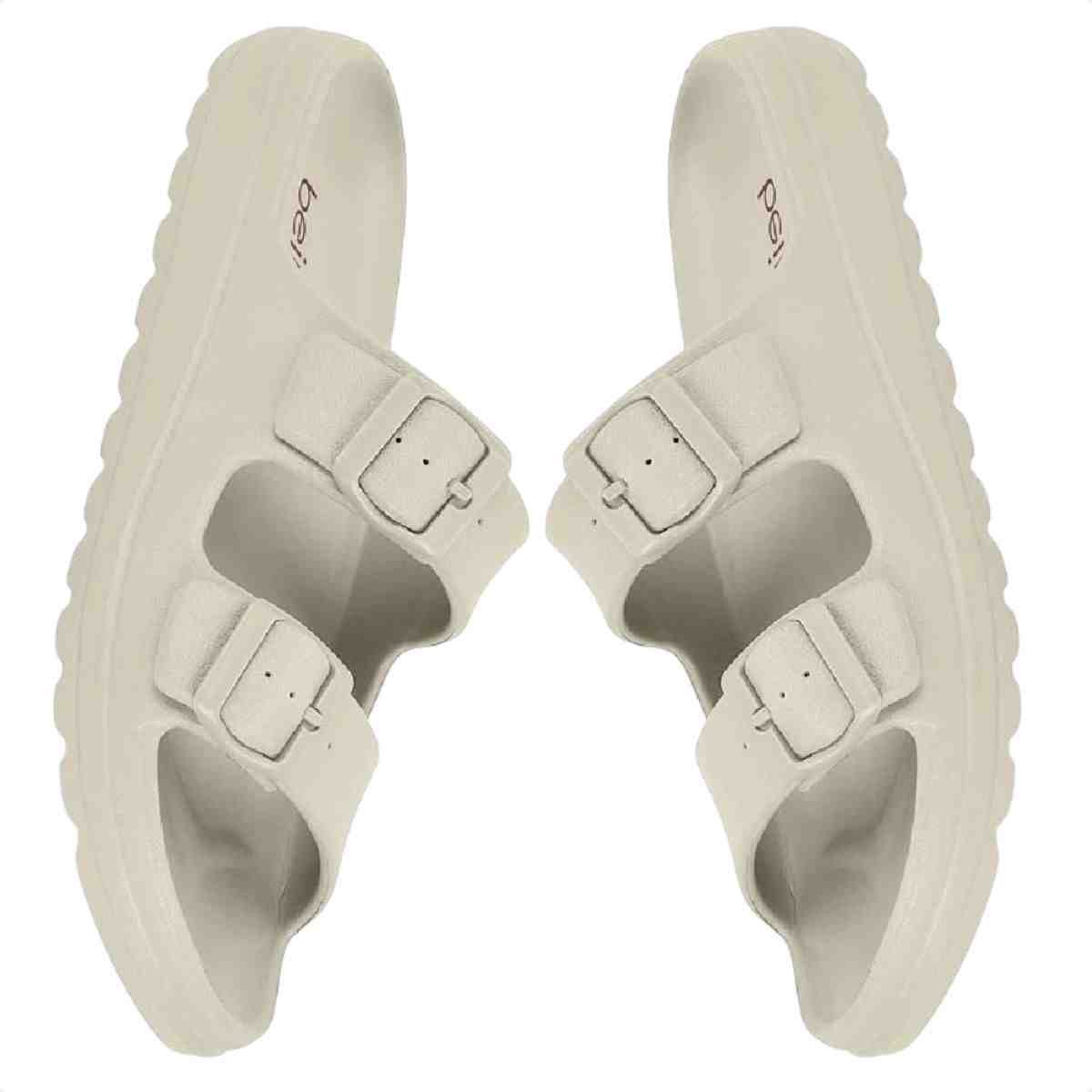 Chinelo Feminino Gaspea/Slide Beira Rio Branco Off Branco 3