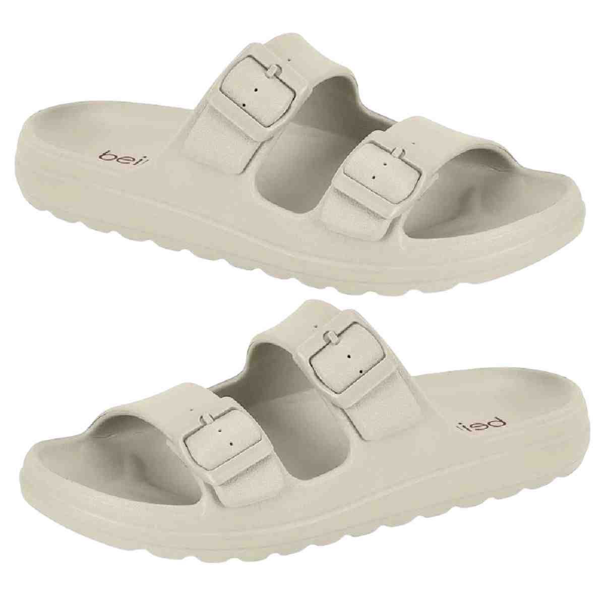 Chinelo Feminino Gaspea/Slide Beira Rio Branco Off Branco 5