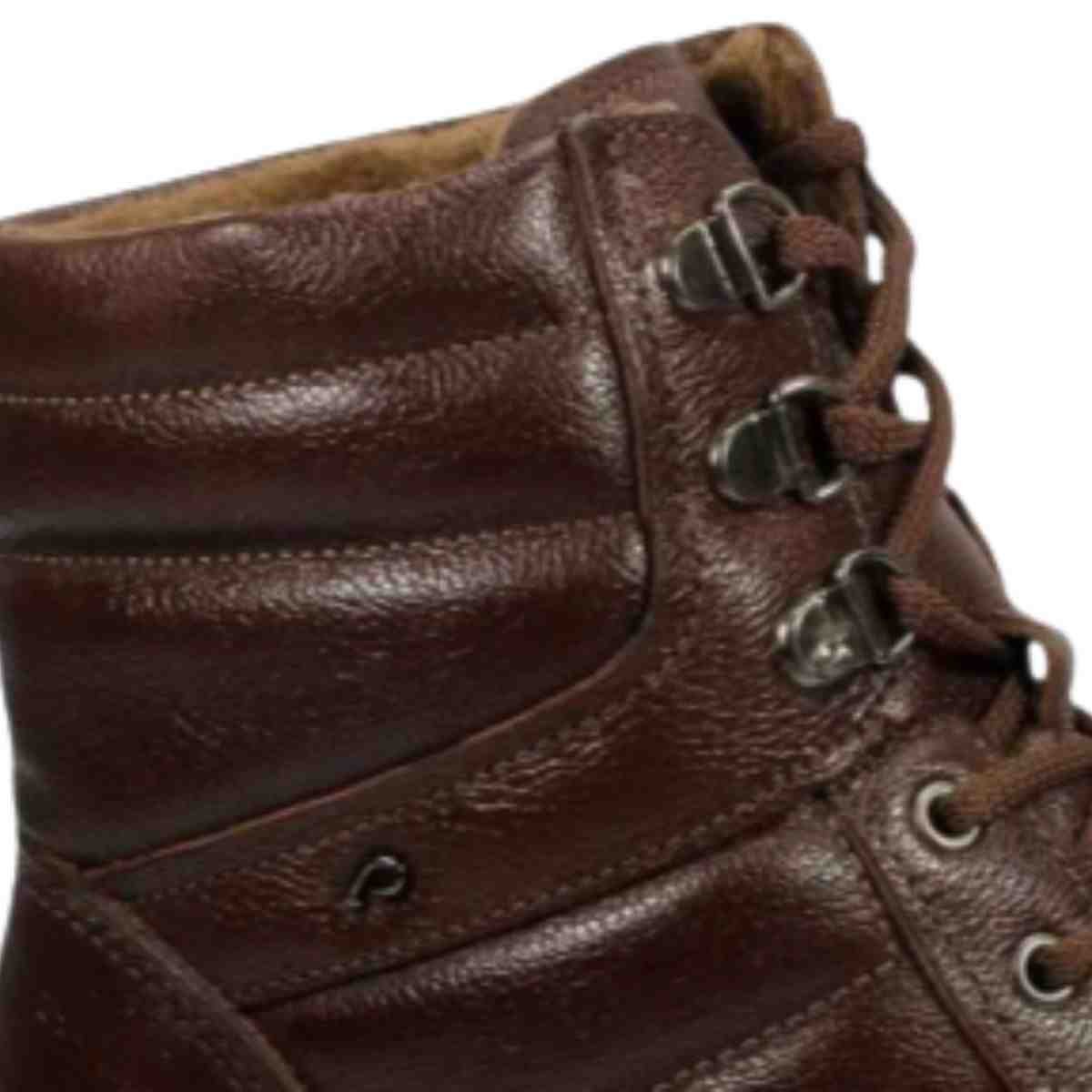 Bota Feminina Coturno Pegada Pinhão Marrom 5