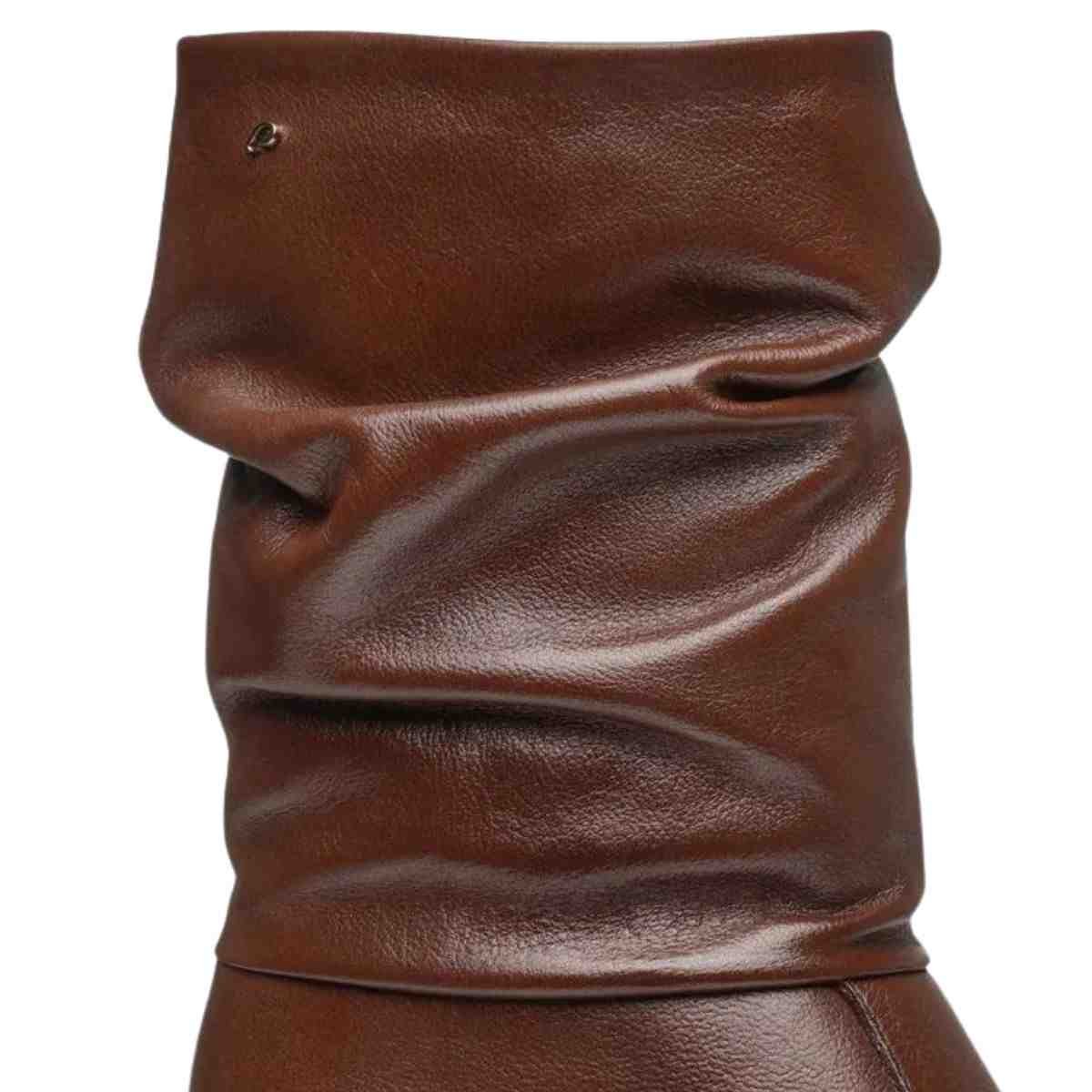 Bota Feminina Slouch Cano Médio Pegada Marrom Marrom 6