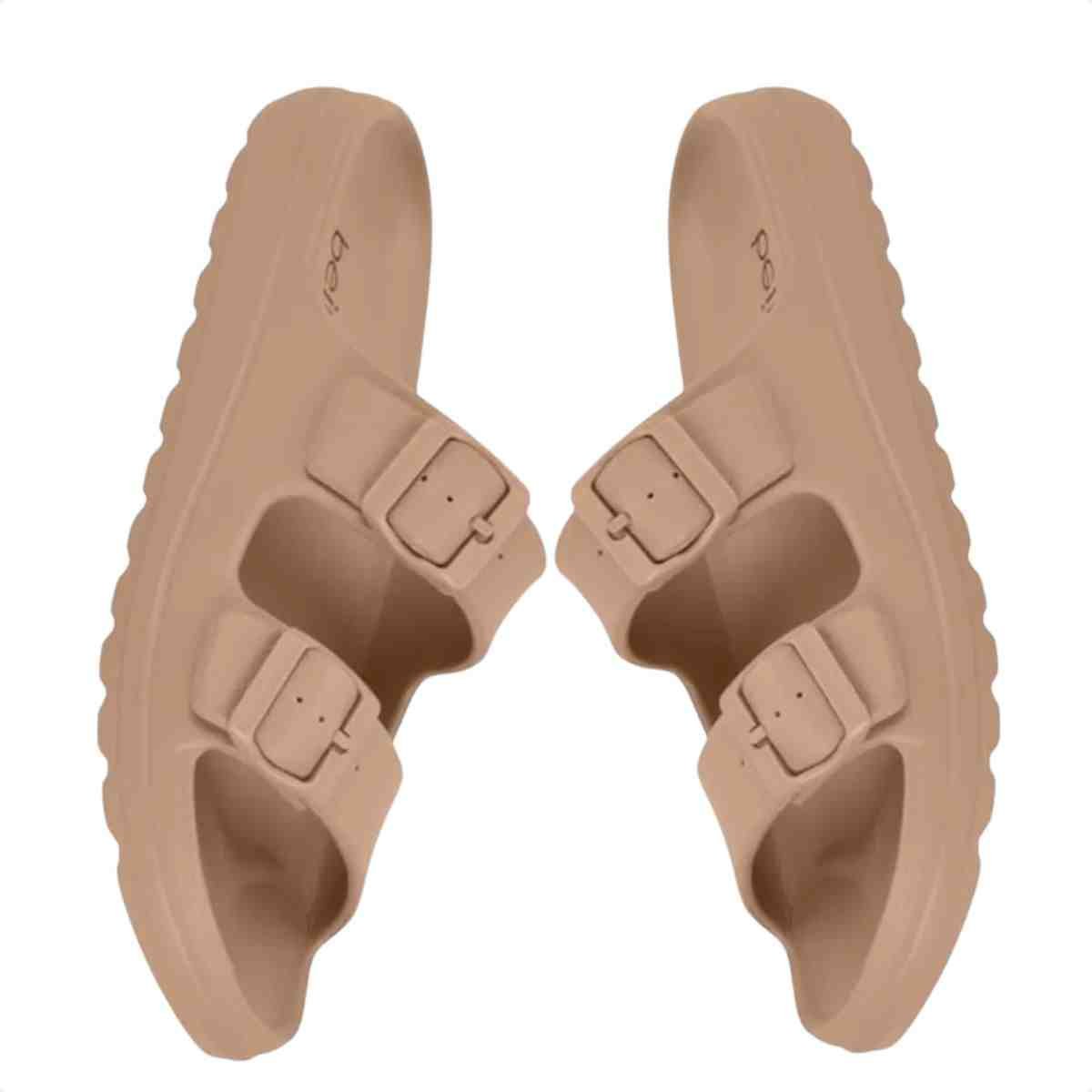 Chinelo Feminino Gaspea/Slide Beira Rio Nude Bege 7