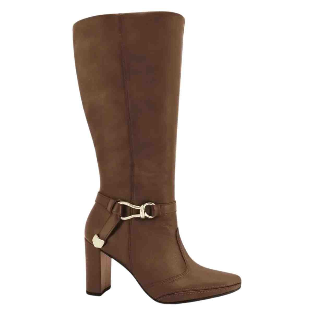 Bota Feminina Cano Alto Ramarim Marrom