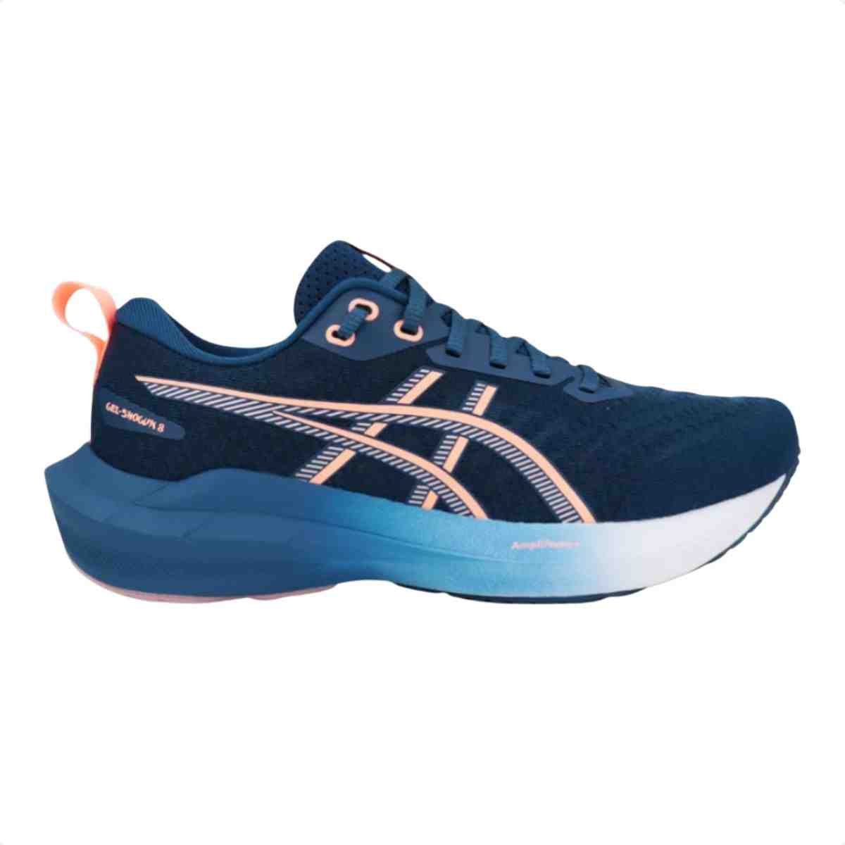 Tenis De Corrida Feminino Asics Gel Shogun 8 Azul Marinho