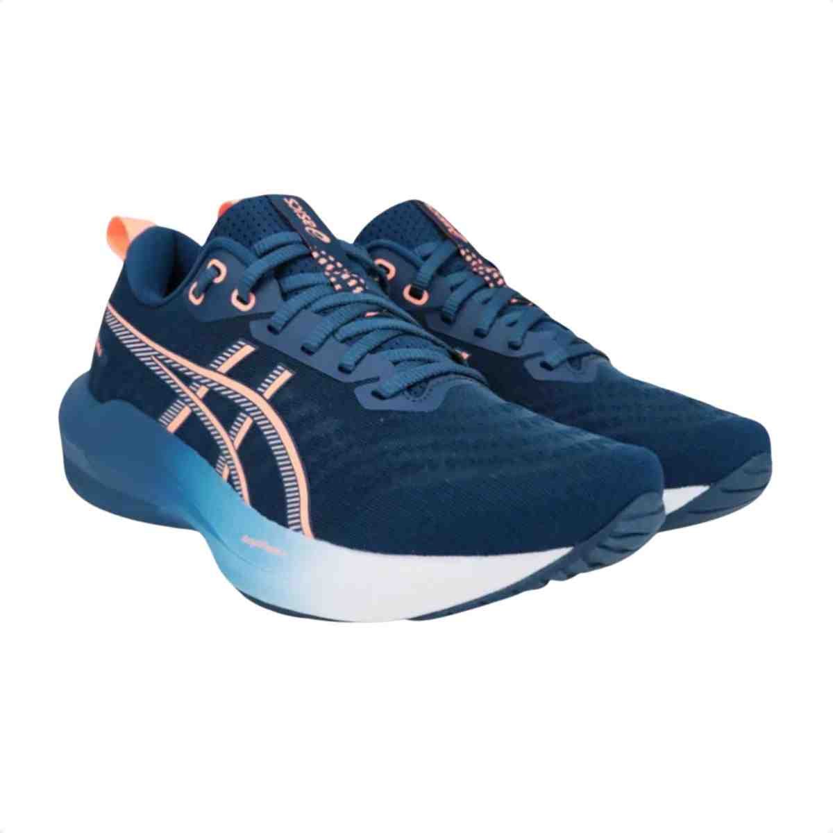 Tenis De Corrida Feminino Asics Gel Shogun 8 Azul Marinho Azul 2