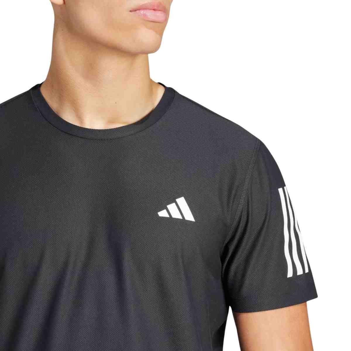 Camiseta Masculina Adidas Own The Run Base Preta Preto 2