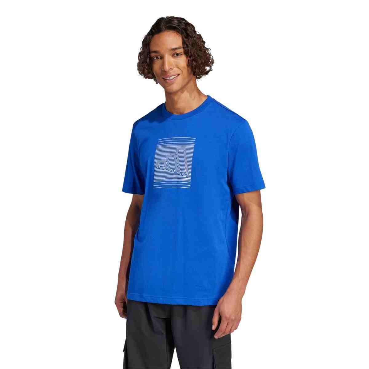 Camiseta Masculina Adidas Grafica Masculina Azul