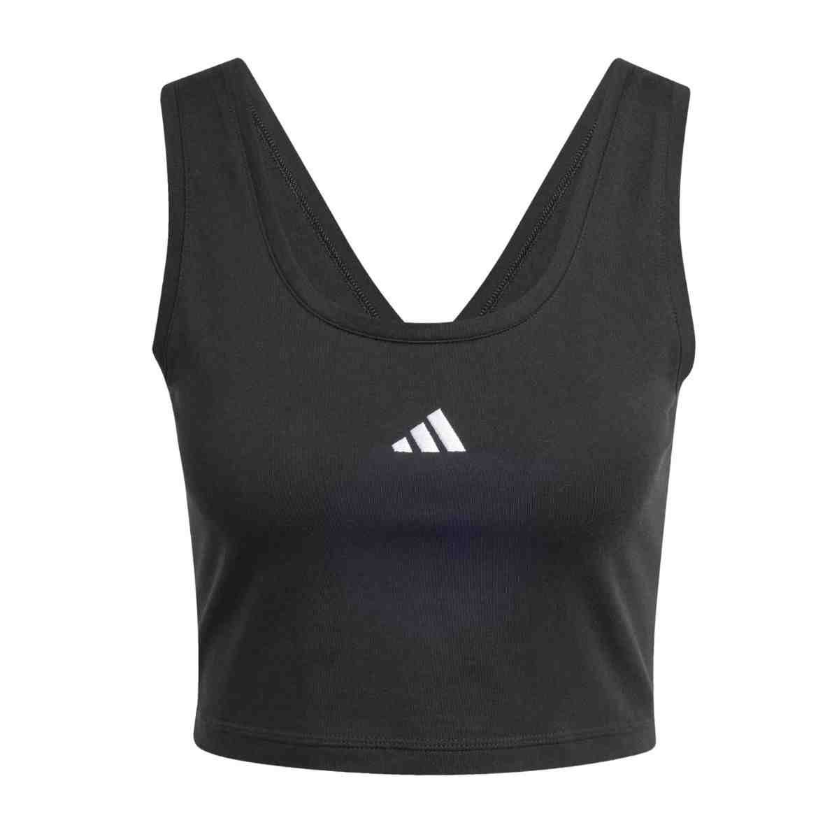 Camiseta Feminina Adidas Regata Feminina Essentials Lifestyle Pequena Preto 5