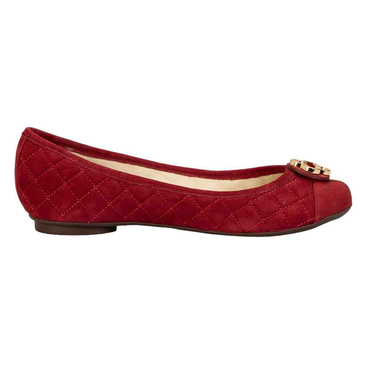 Sapatilha Feminina Bico Redondo Capodarte Vermelho