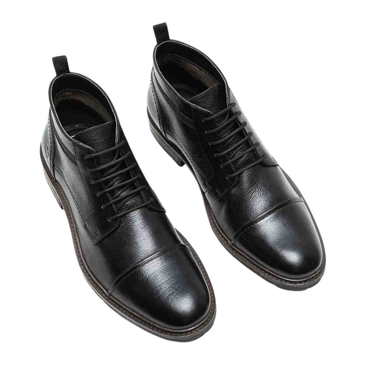 Bota Masculina Coturno Democrata Astro Preta Preto 2