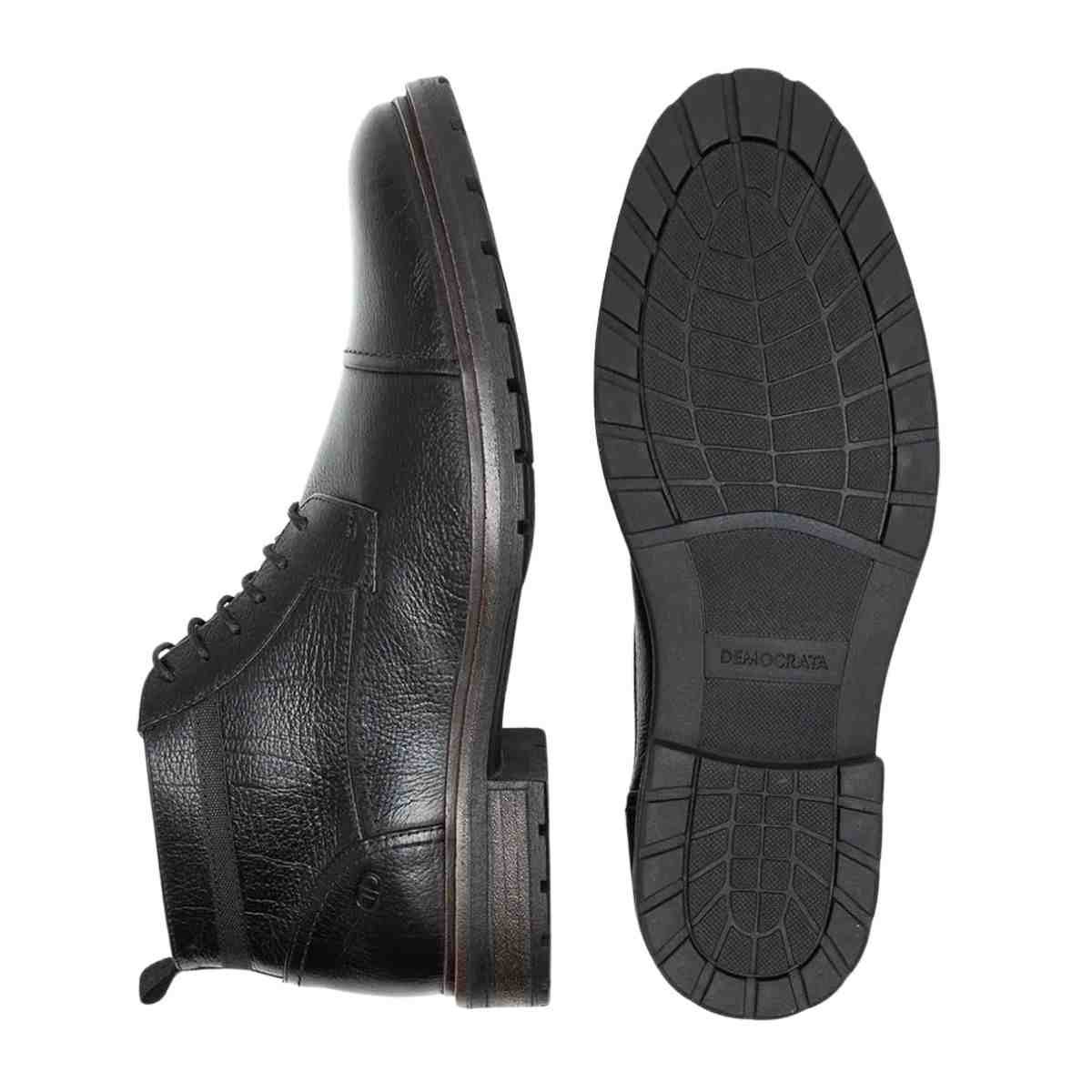 Bota Masculina Coturno Democrata Astro Preta Preto 3