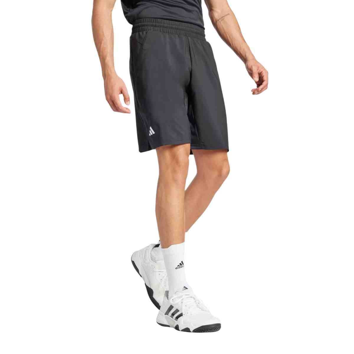 Short Masculino Curto Adidas Shorts Club 3 Listras Preto Preto 3