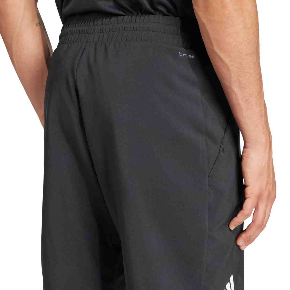 Short Masculino Curto Adidas Shorts Club 3 Listras Preto Preto 4