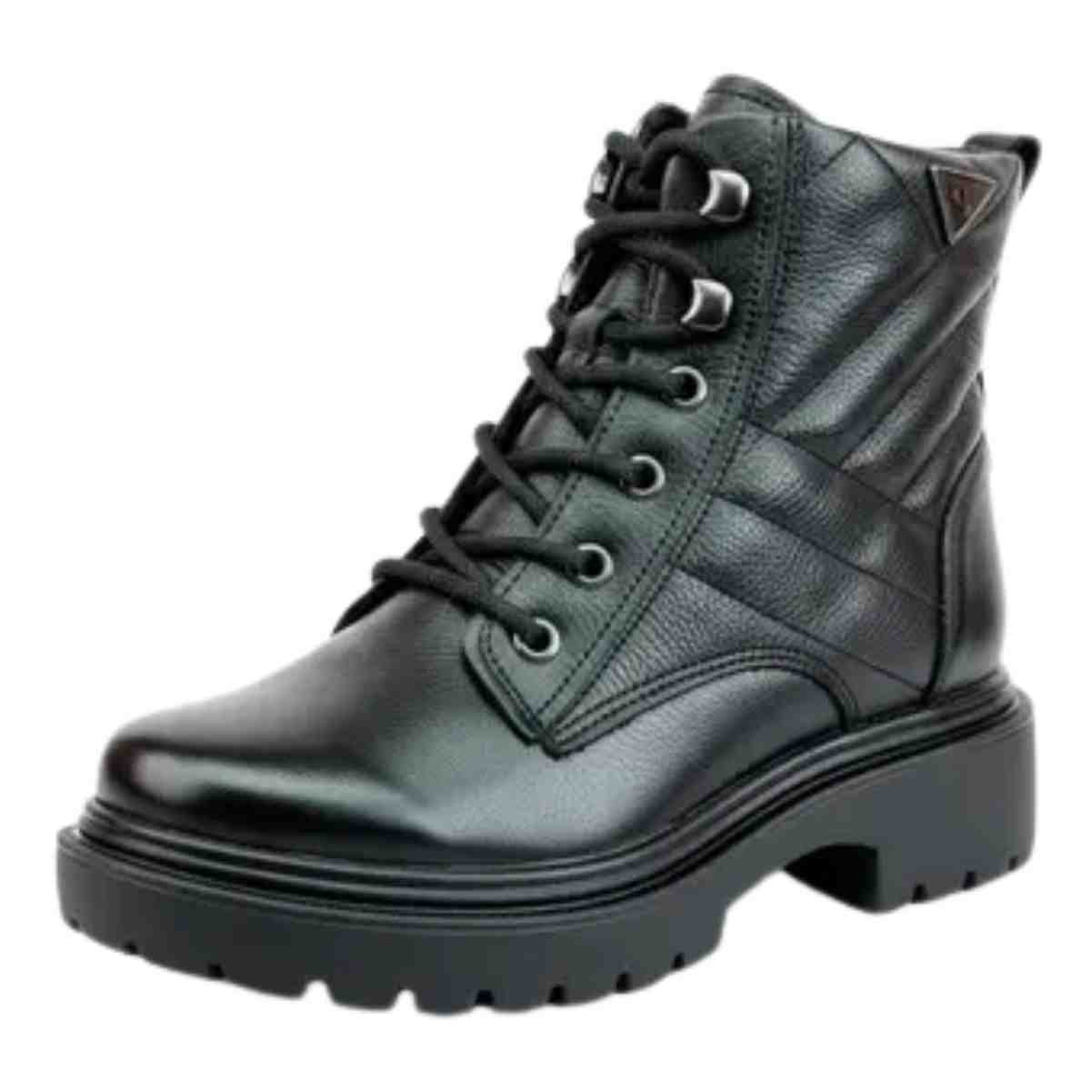 Bota Feminina Coturno Pegada  Preto Preto 6