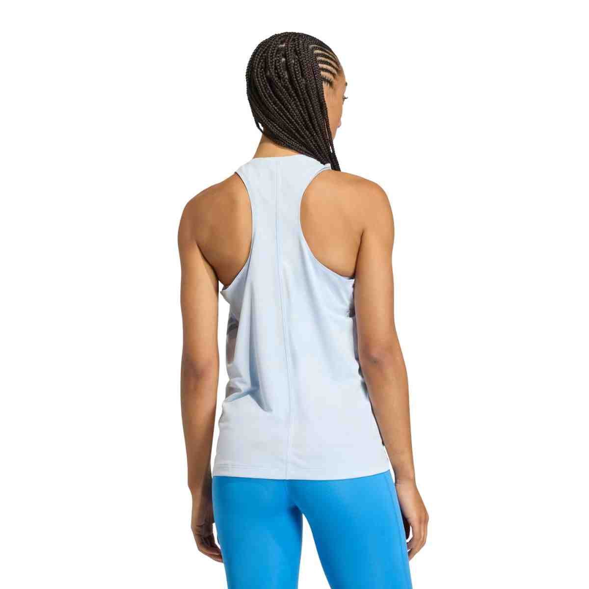 Camiseta Feminina Regata Adidas Adi365 Climacool Azul Branco 4