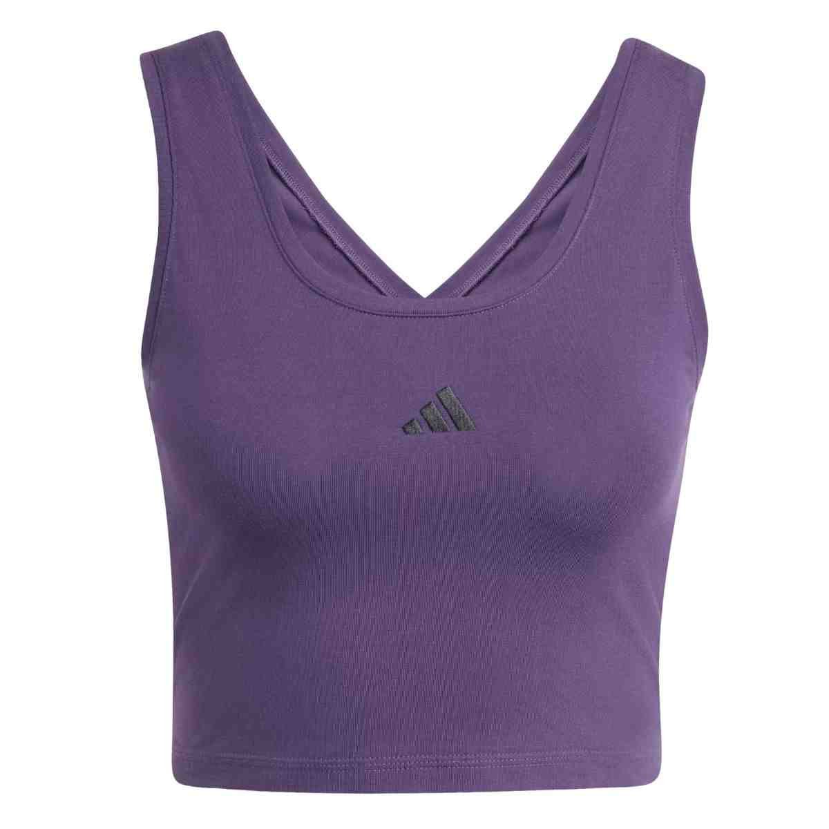 Camiseta Feminina Adidas Regata Small Logo Roxa Roxo 5