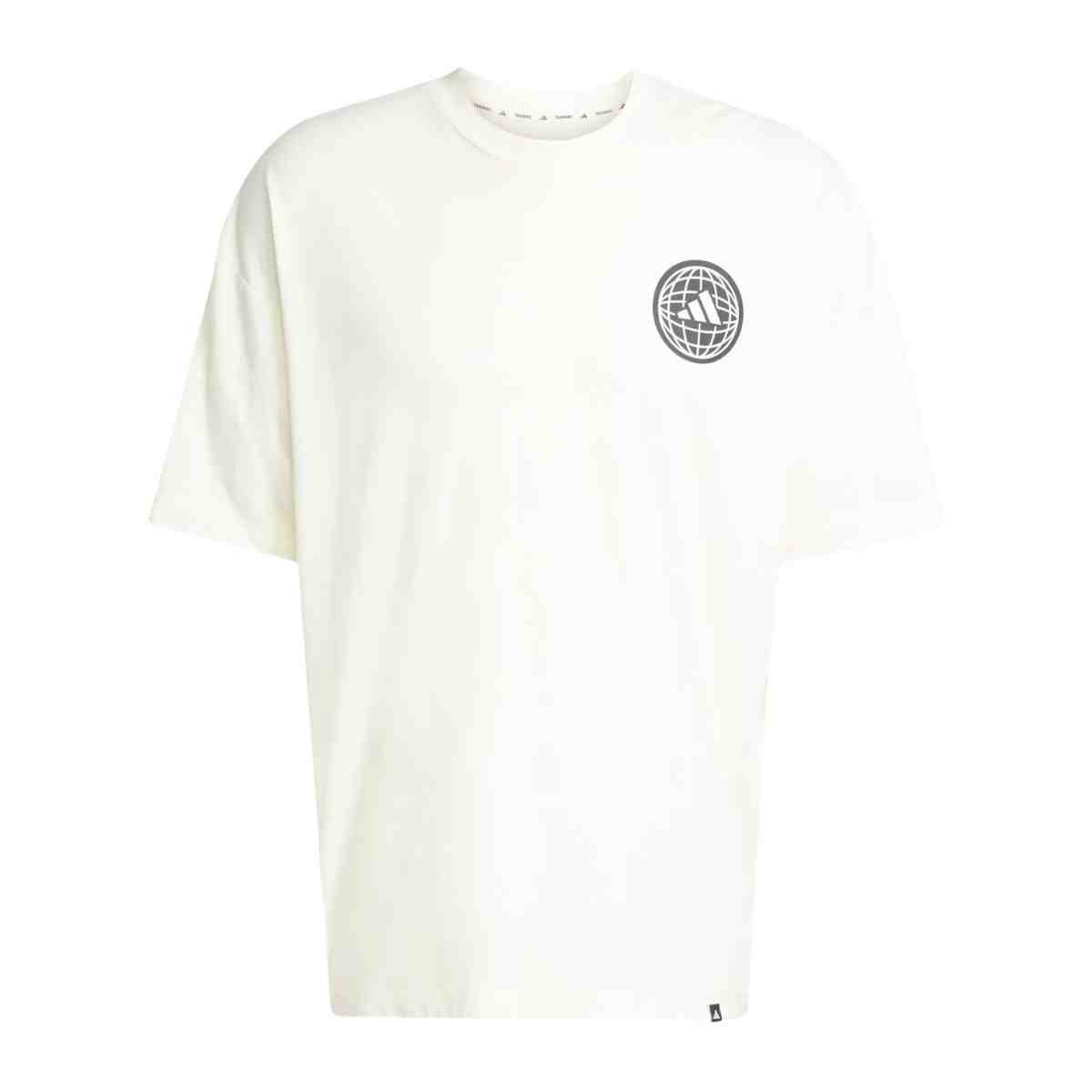 Camiseta Masculina Adidas Grafica Estampada Off White Branco 5