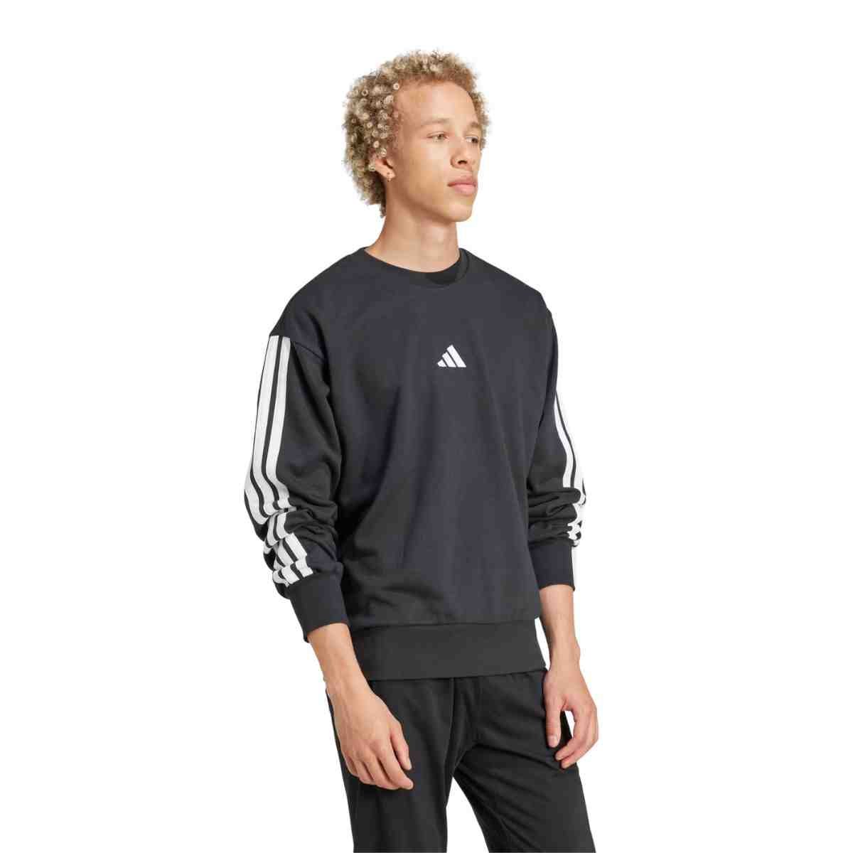 Jaqueta Masculina Moletom Adidas Essentials Preta Preto 2