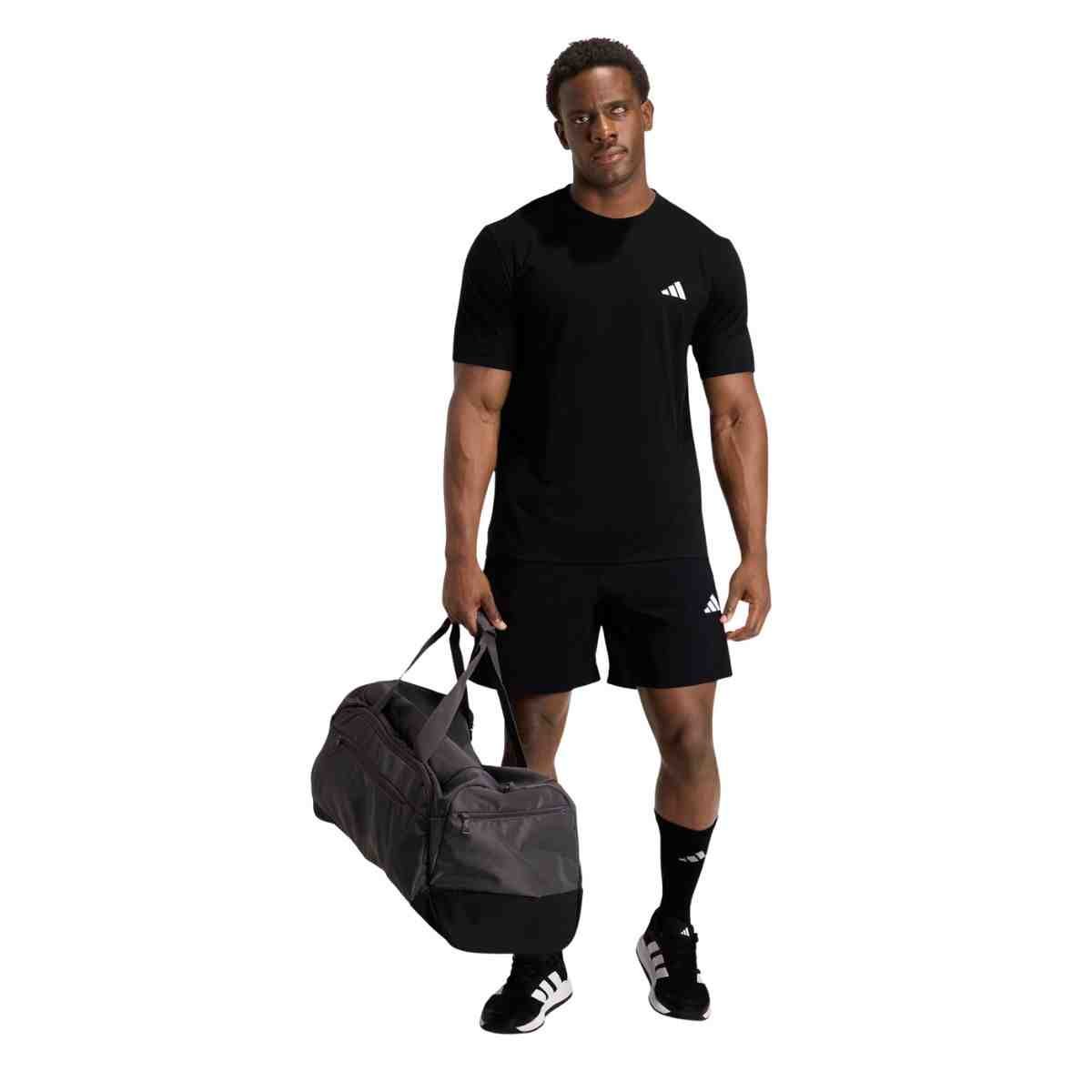 Camiseta Masculina Adidas Workout Essentials Feelready Preta Preto 3