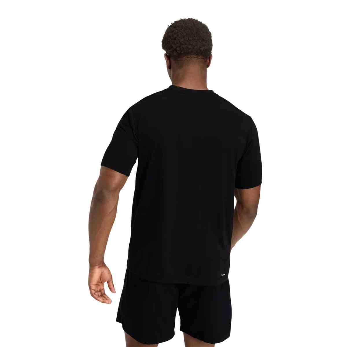 Camiseta Masculina Adidas Workout Essentials Feelready Preta Preto 4