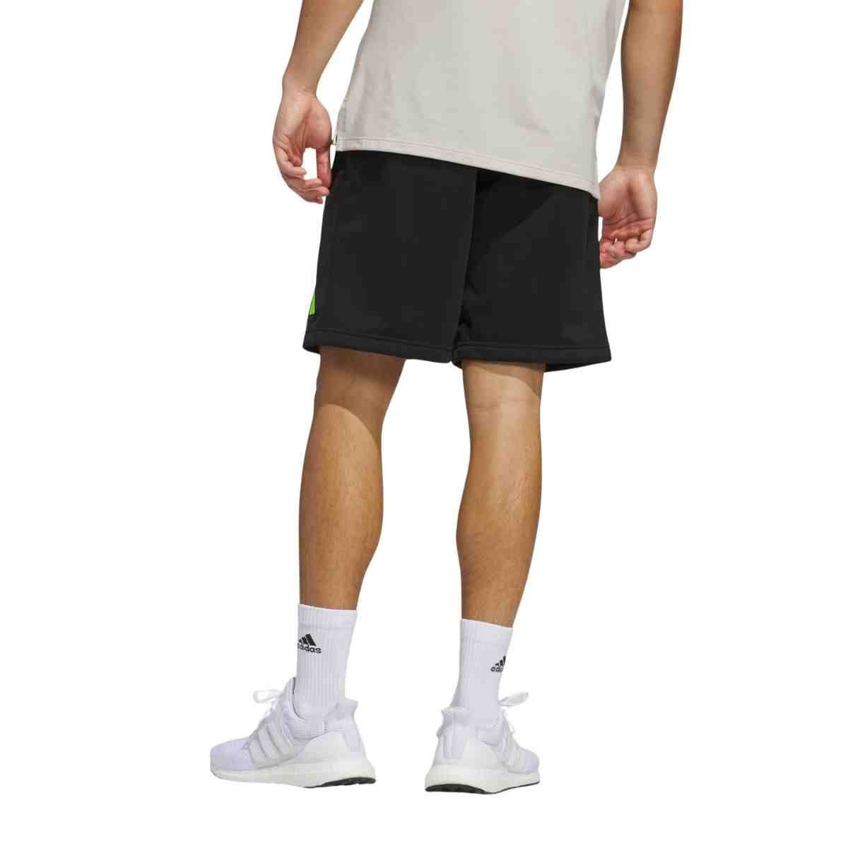 Short Masculino Curto Adidas M Logo Preto Preto 4