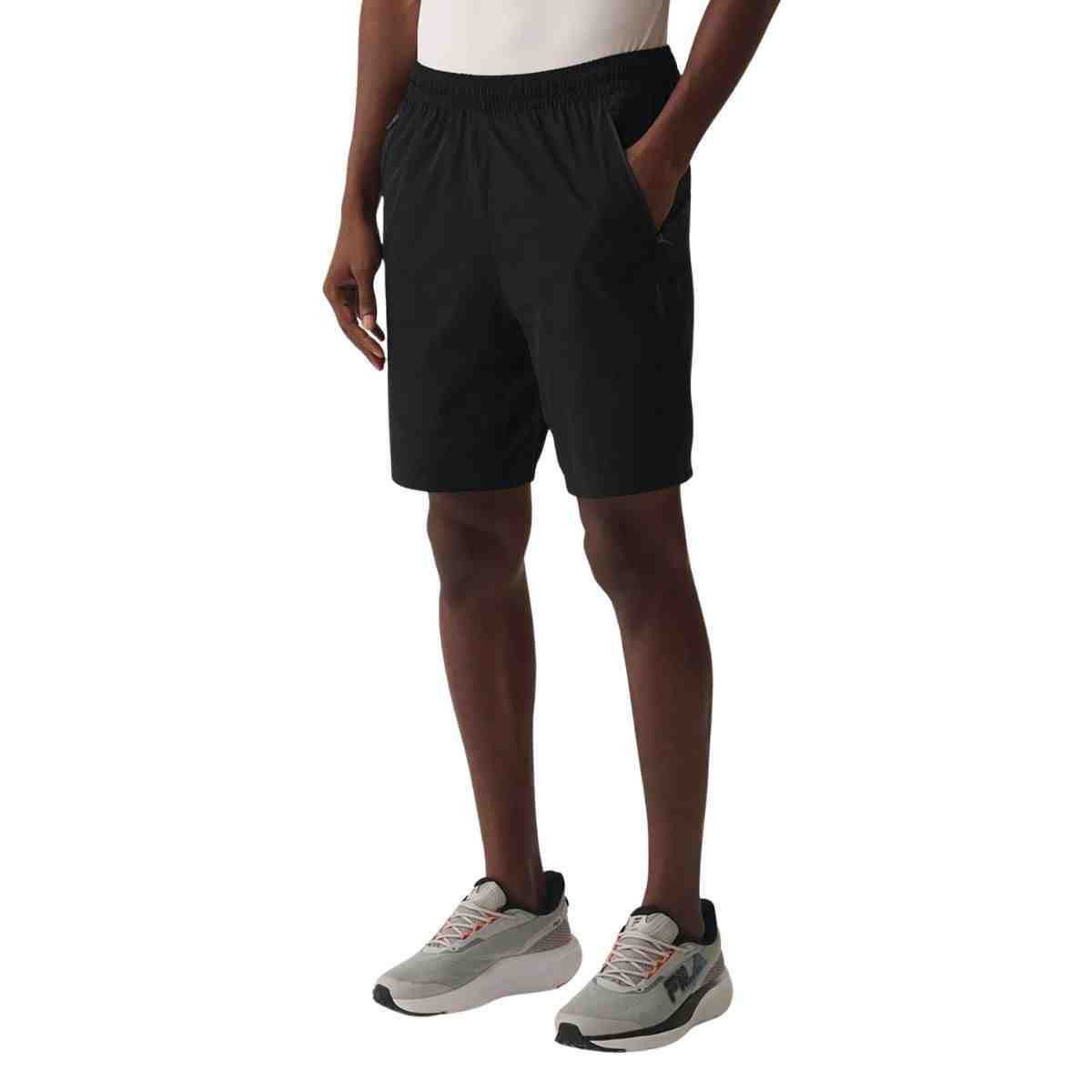 Bermuda Masculina Longa Fila Zip Iv Preta Preto 2