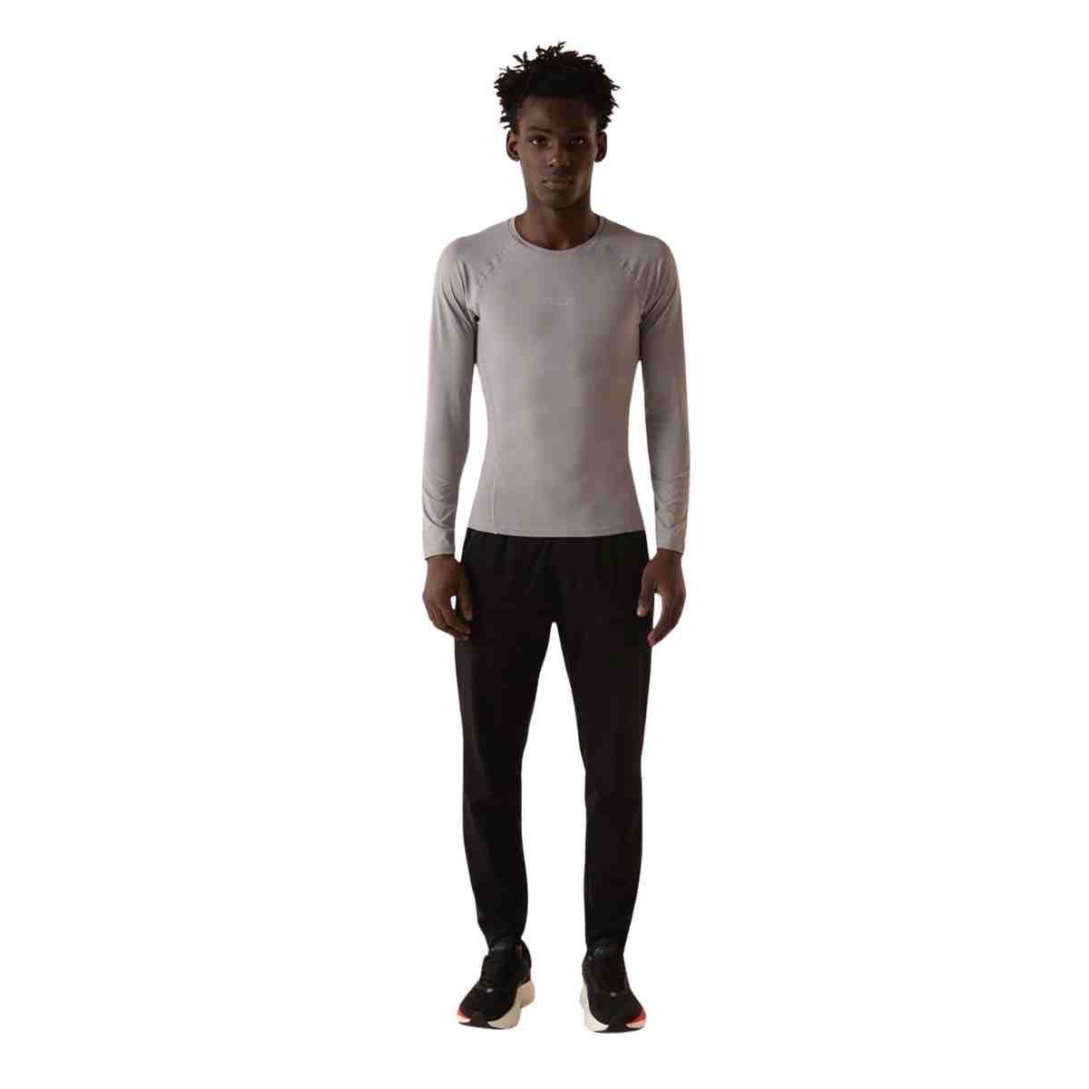 Camiseta Masculina Manga Longa Fila Performa Eco Cinza Cinza 2