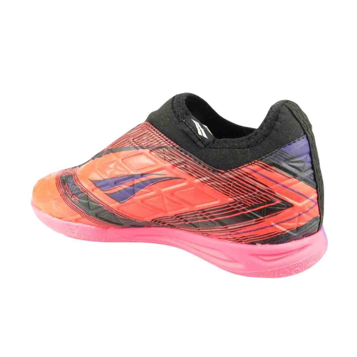 Chuteira Indoor Infantil Penalty Rx Lock Elástico Kids Roxa Multicores 3