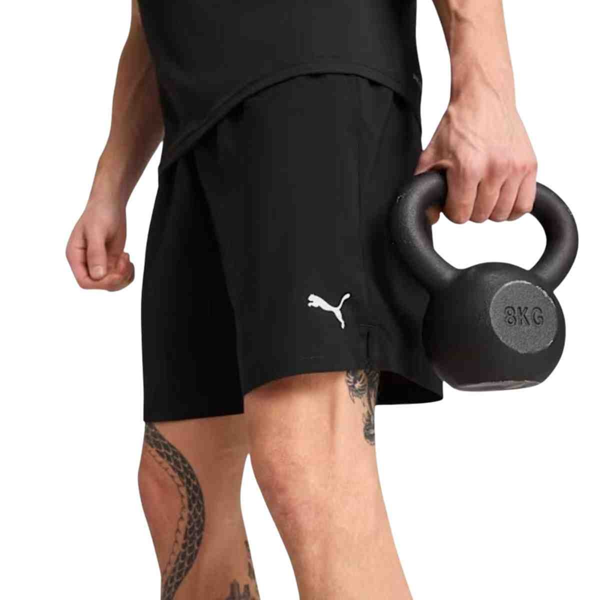 Shorts Masculino Longo Puma Tad Essentials 7 Preto Preto 2