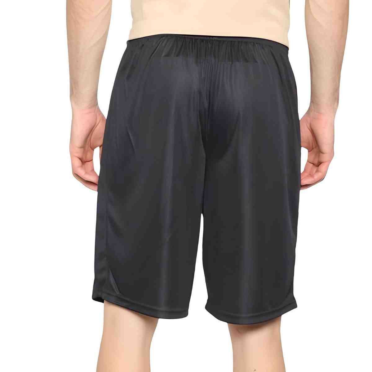 Shorts Masculino Longo Puma Active Interlock 8 Preto Preto 4