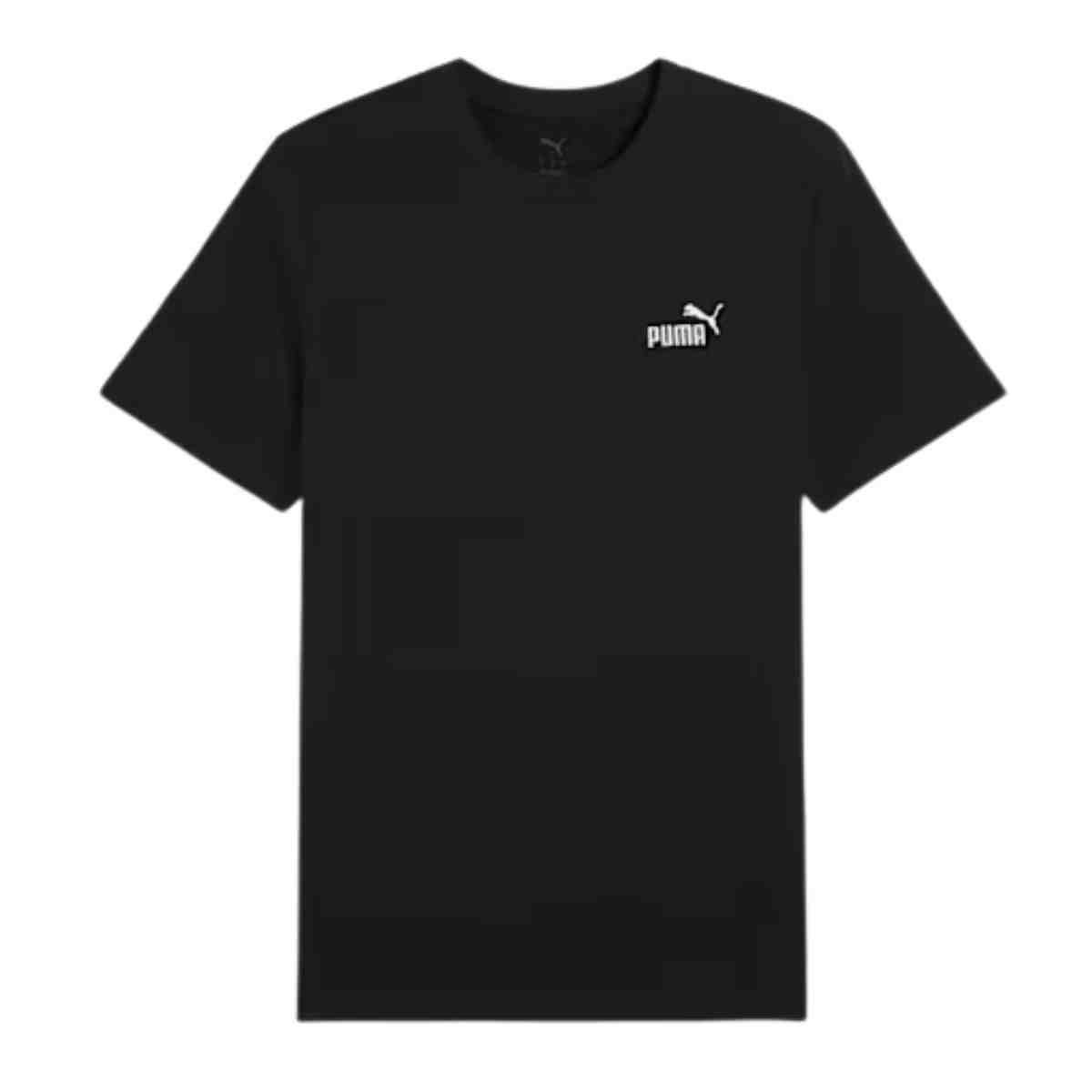 Camiseta Masculina Puma Essentials Small No. 1 Logo Preta Preto 4
