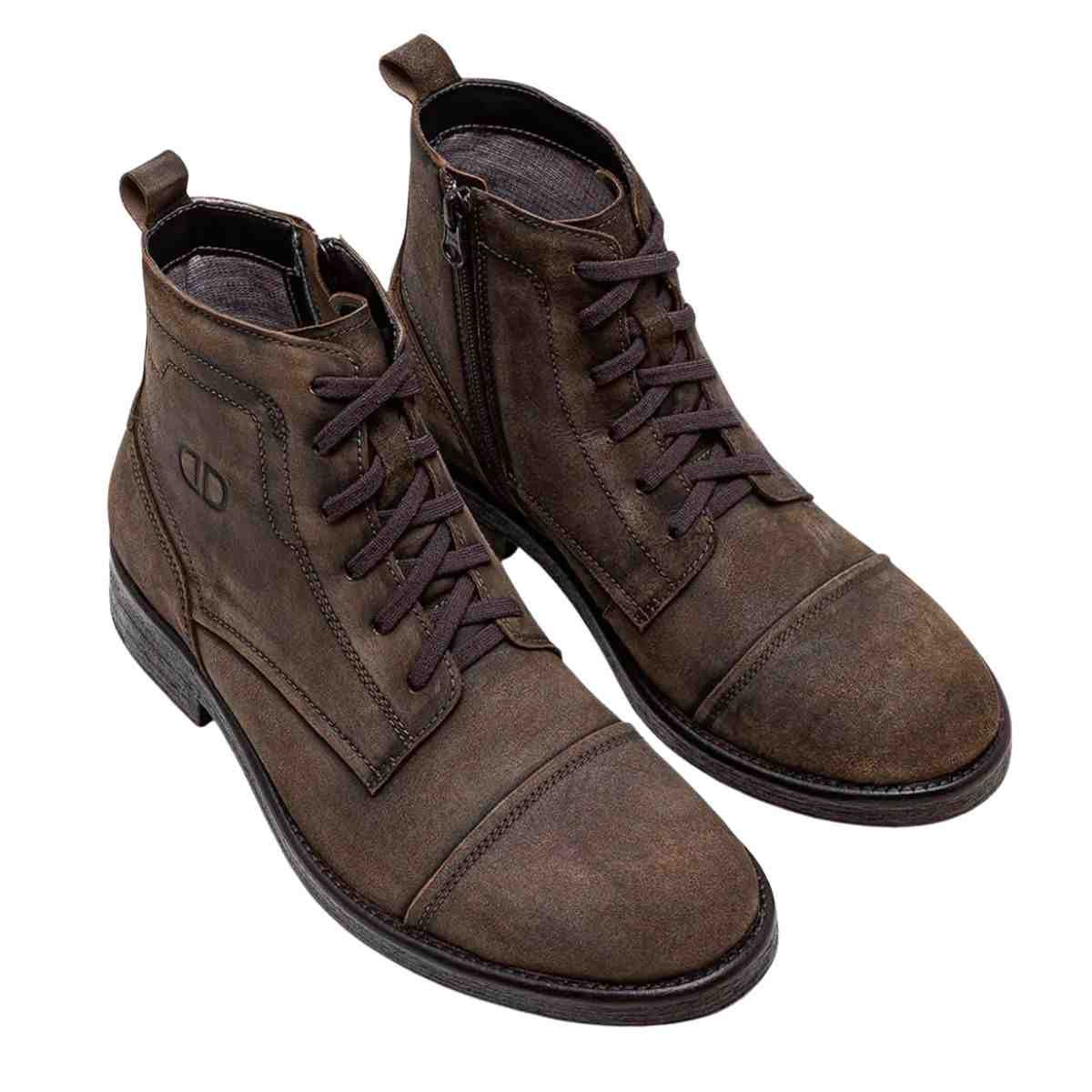 Bota Masculina Coturno Democrata Dust Garage Marrom Marrom 2