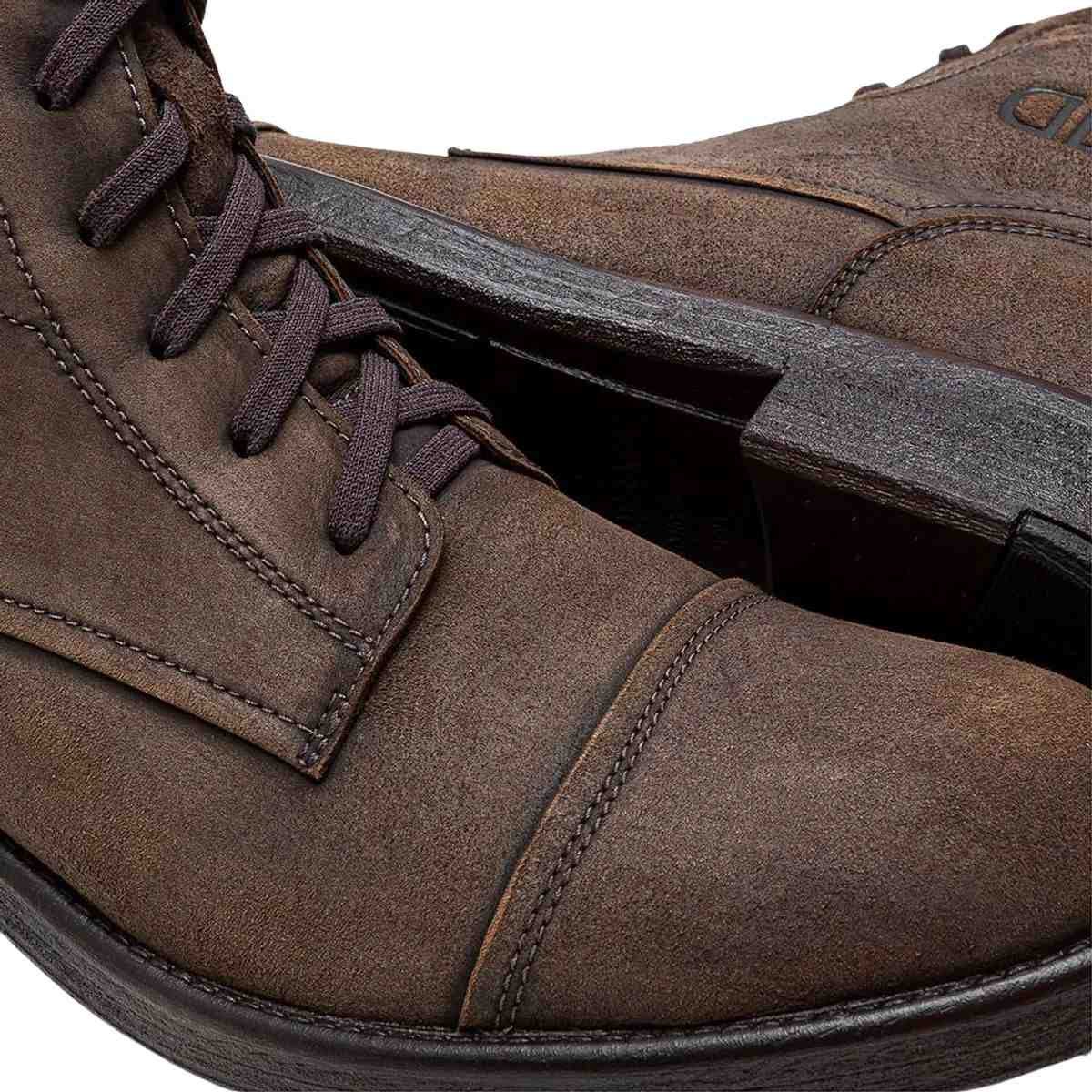 Bota Masculina Coturno Democrata Dust Garage Marrom Marrom 4