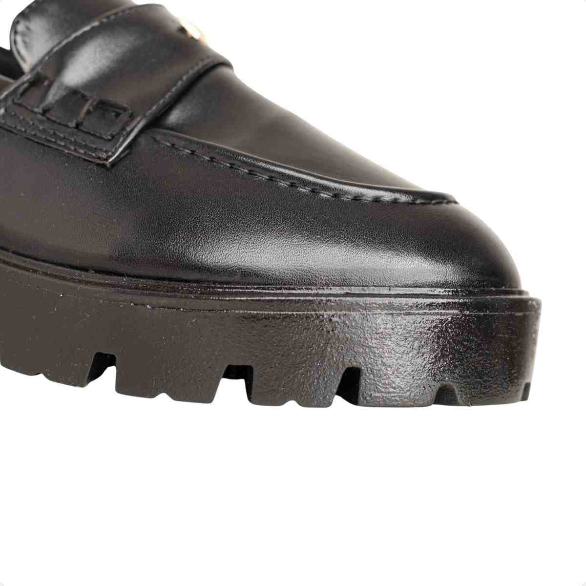 Mocassim Feminino Dm Sintético Tratorado Madrid Preto Preto 7