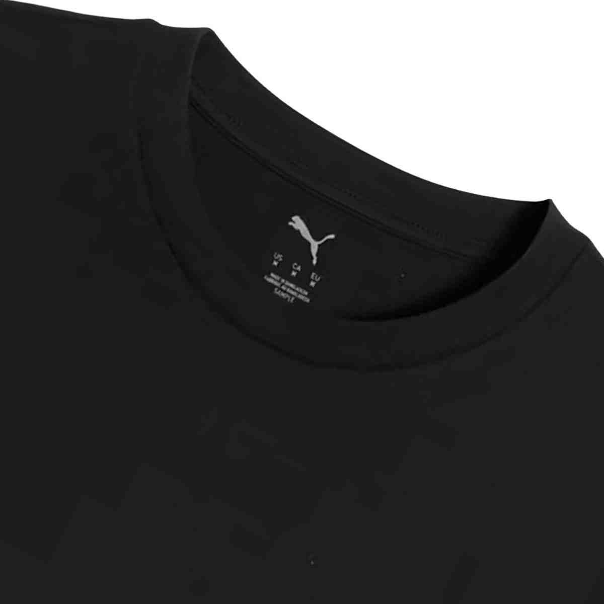 Camiseta Masculina Puma Essentials Relaxed Small No. 1 Logo Preta Preto 3