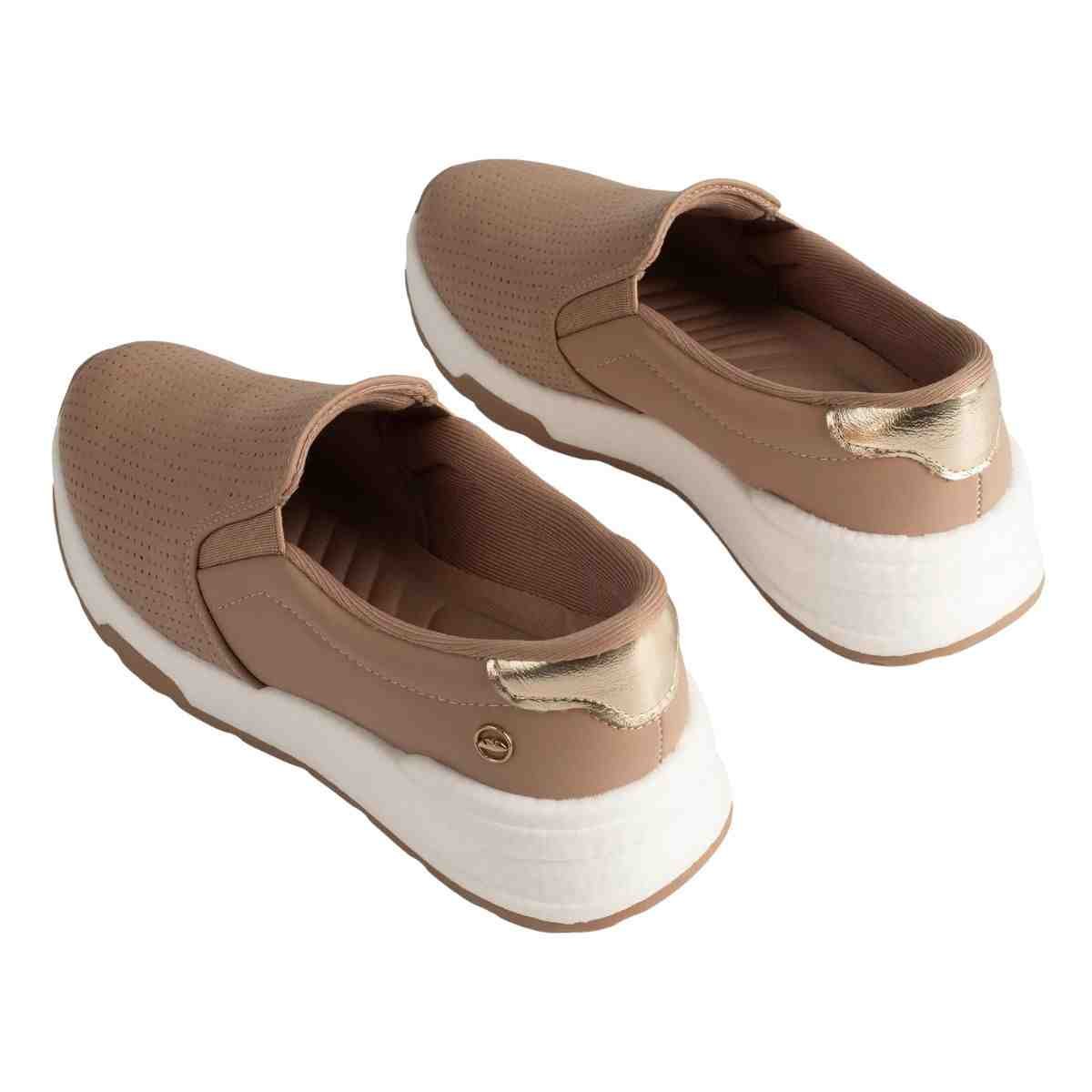 Tênis Moda Casual Feminino Dakota Bege Bege 6