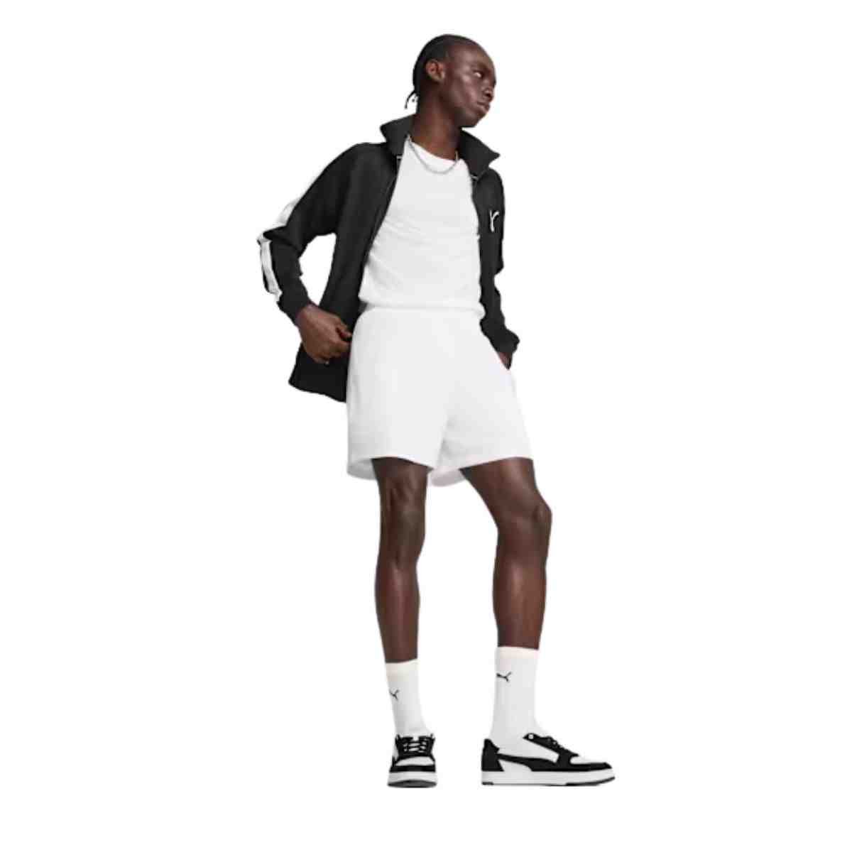 Shorts Masculino Curto Puma Essentials Woven 5" Branco Branco 2