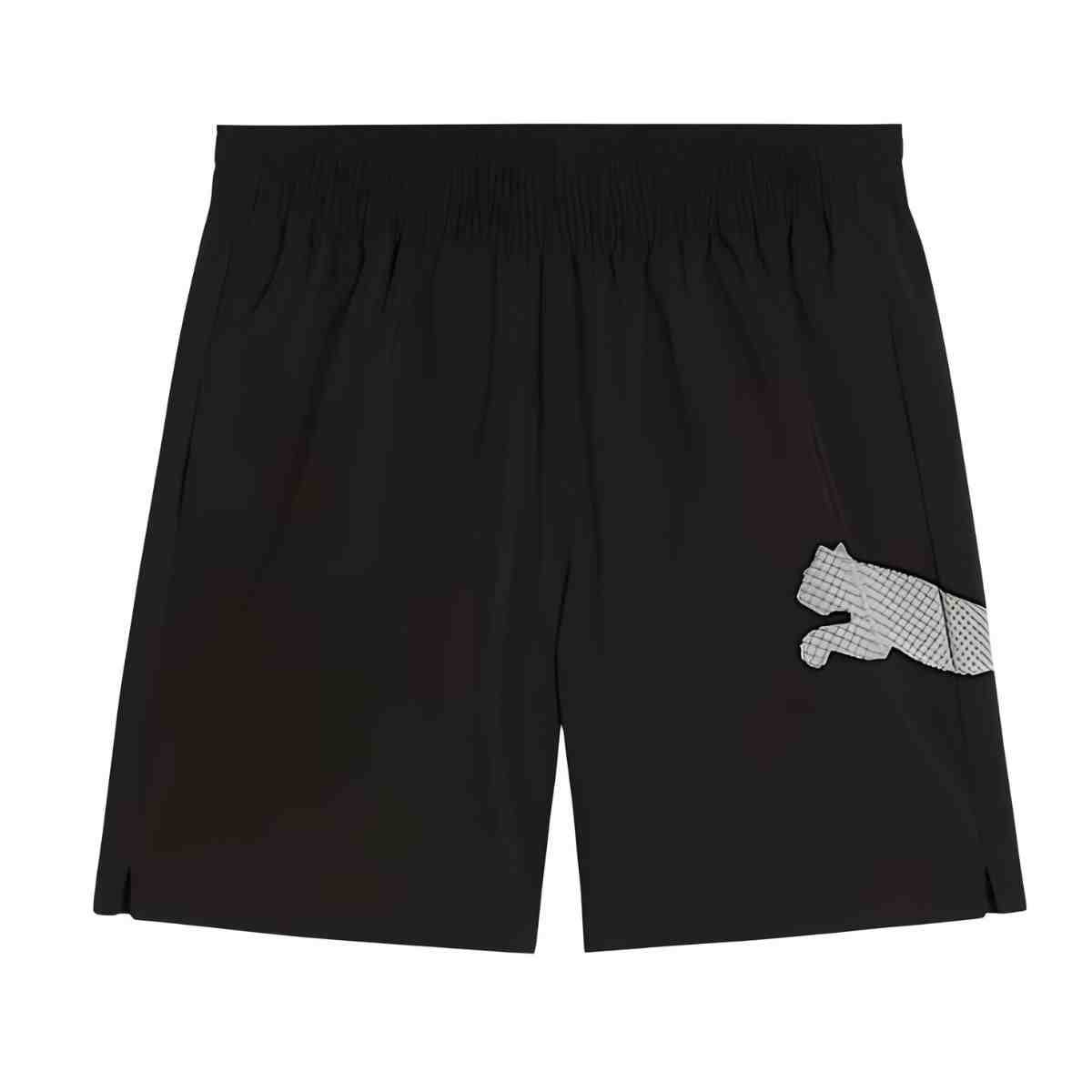 Shorts Masculino Puma Train All Day Essentials Big Logo 7" Woven Preto Preto 4