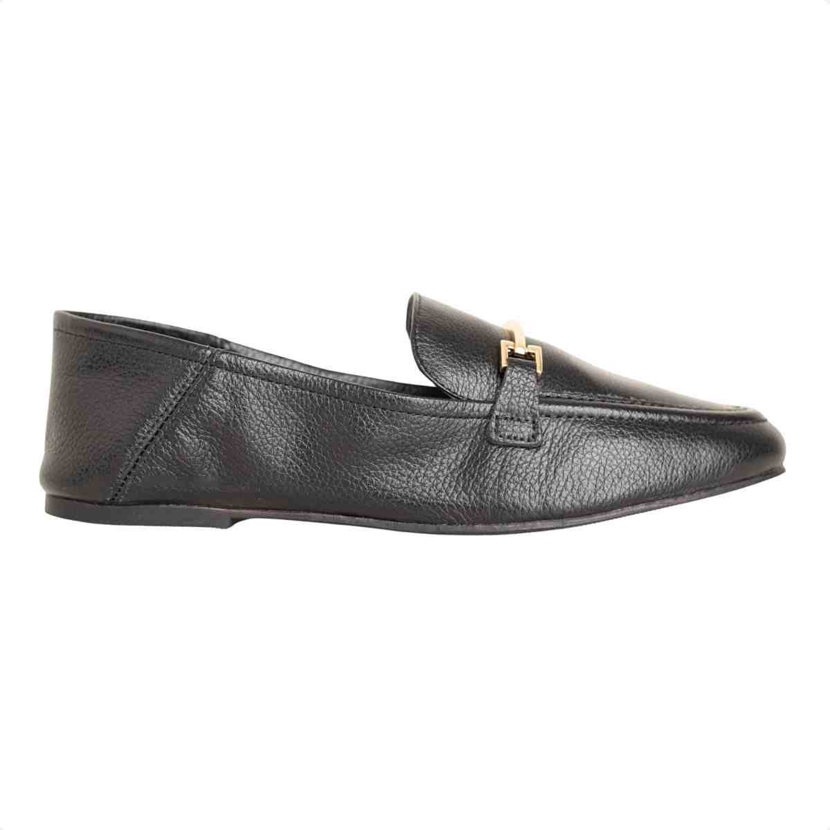 Sapato Feminino Dm Mocassim Camurça Preto