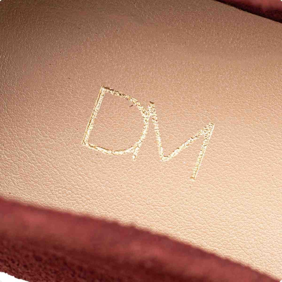 Sapato Feminino Dm Mocassim Em Couro Camurça Bordo Bordô 7