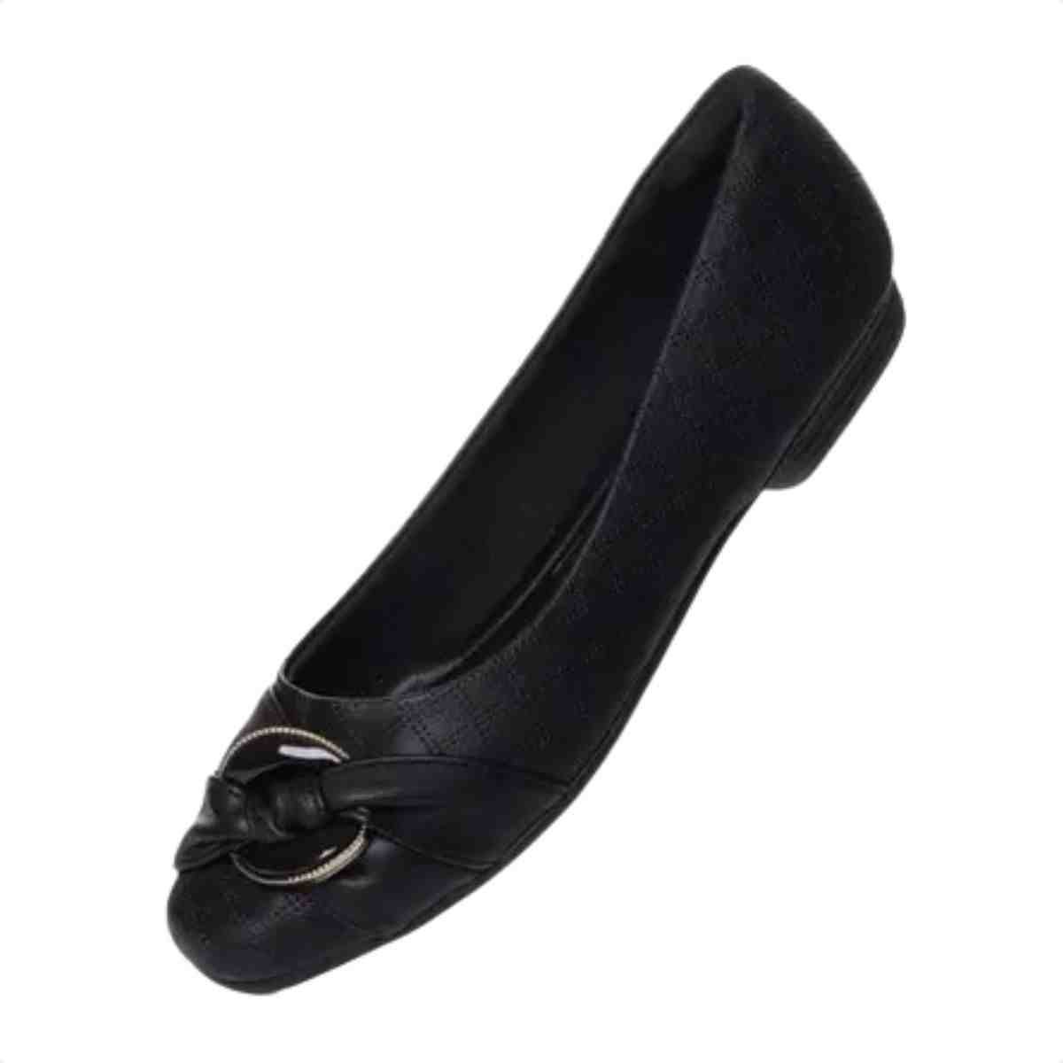 Sapatilha Feminina Piccadilly Preta Preto 3