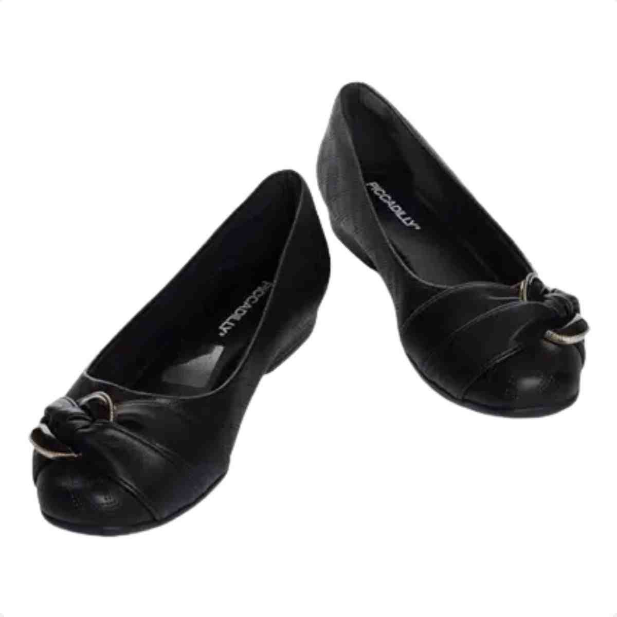 Sapatilha Feminina Piccadilly Preta Preto 4