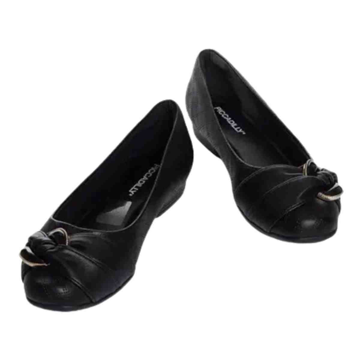 Sapatilha Feminina Piccadilly Preta Preto 6