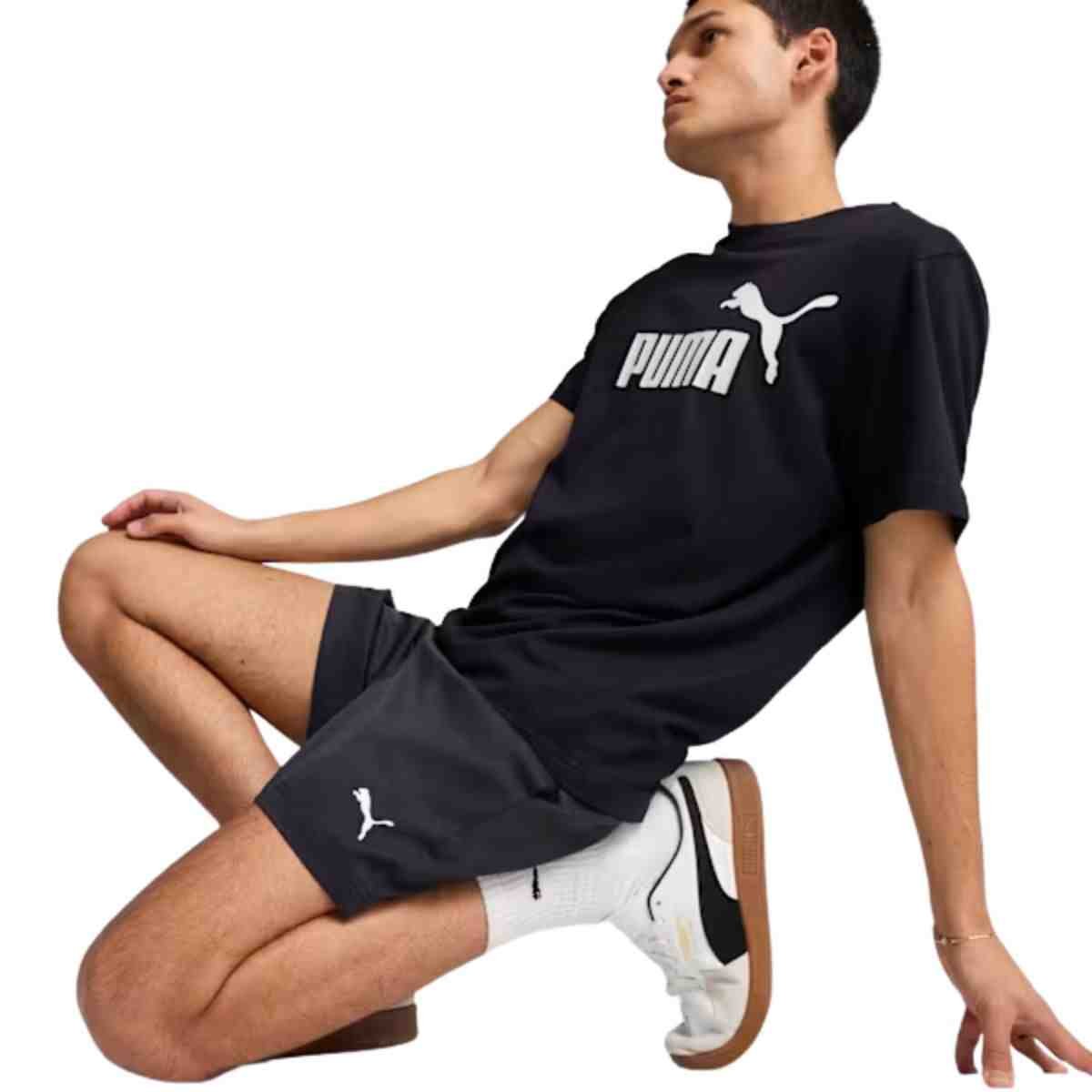 Shorts Masculino Curto Puma Essentials Woven Preto Preto 2