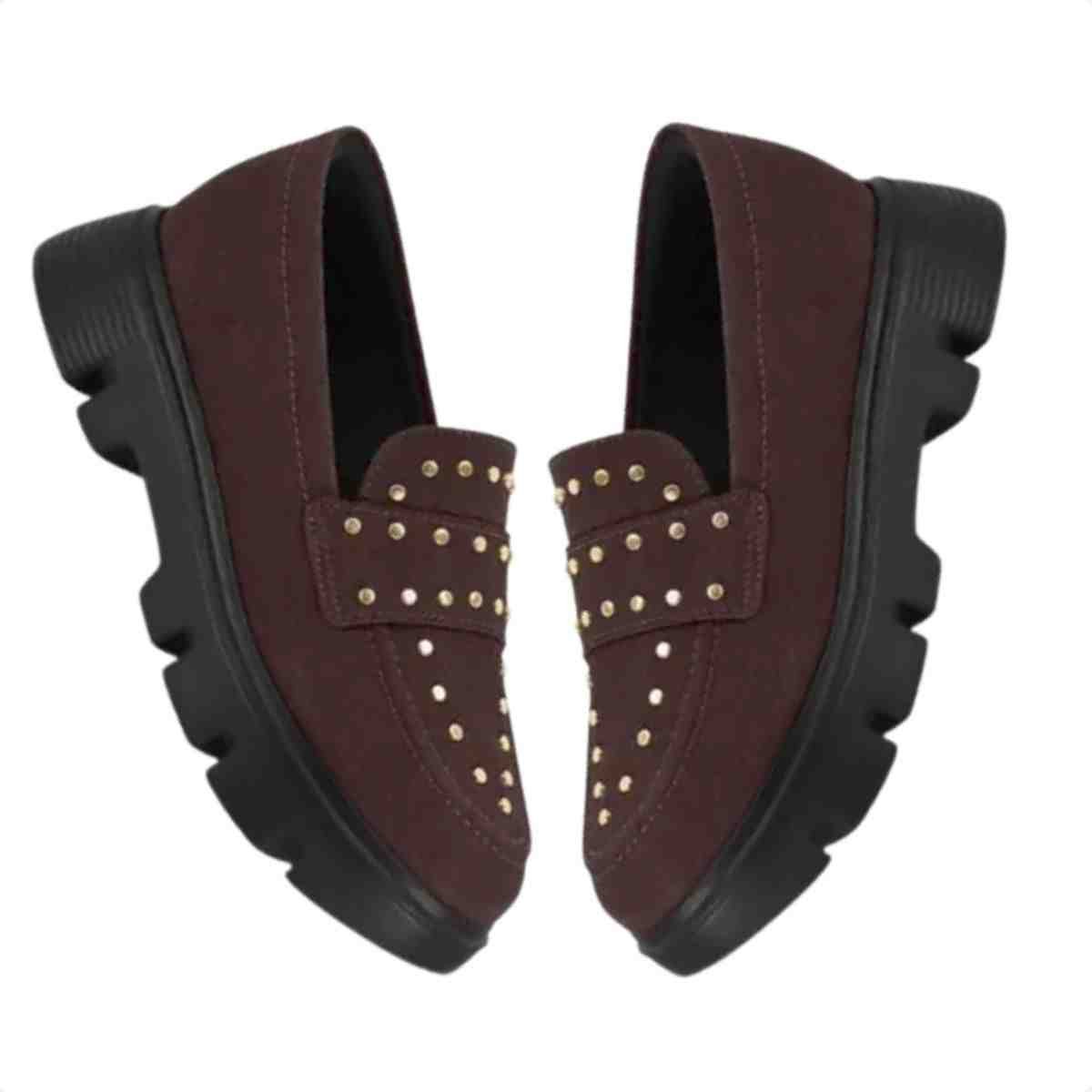 Sapato Feminino Mocassim Modare Marrom Marrom 3