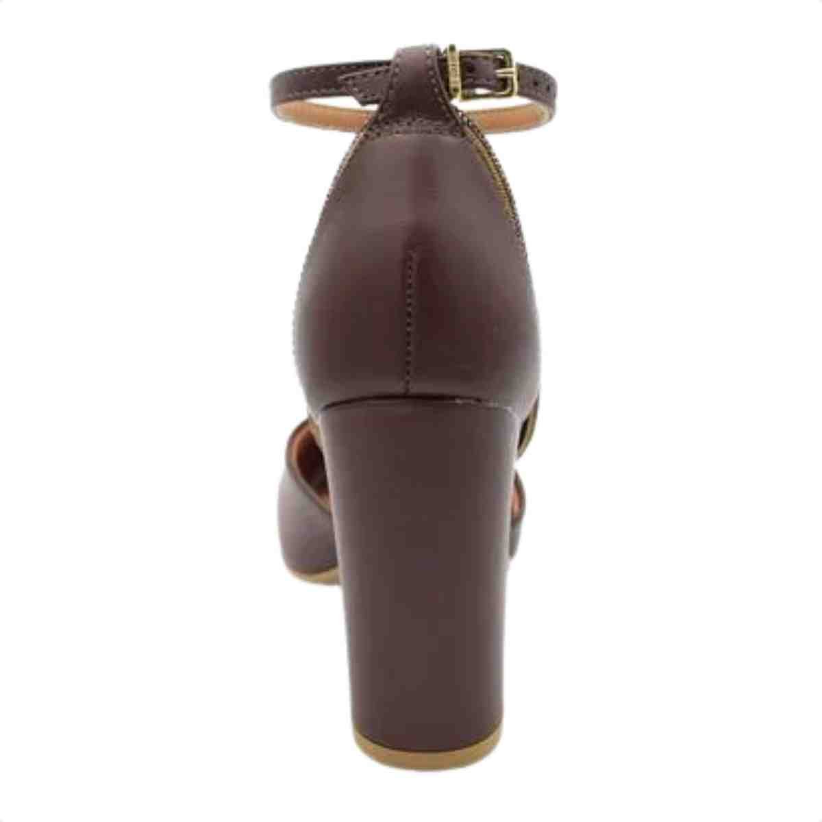 Sapato Feminino Scarpin Vizzano Marrom Marrom 3