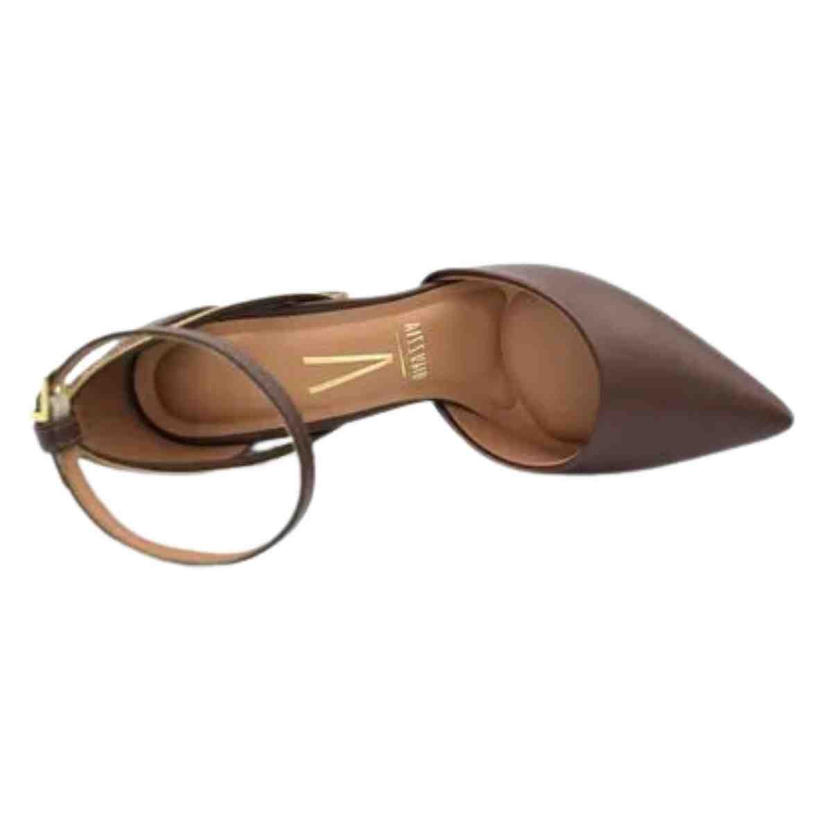 Sapato Feminino Scarpin Vizzano Marrom Marrom 5