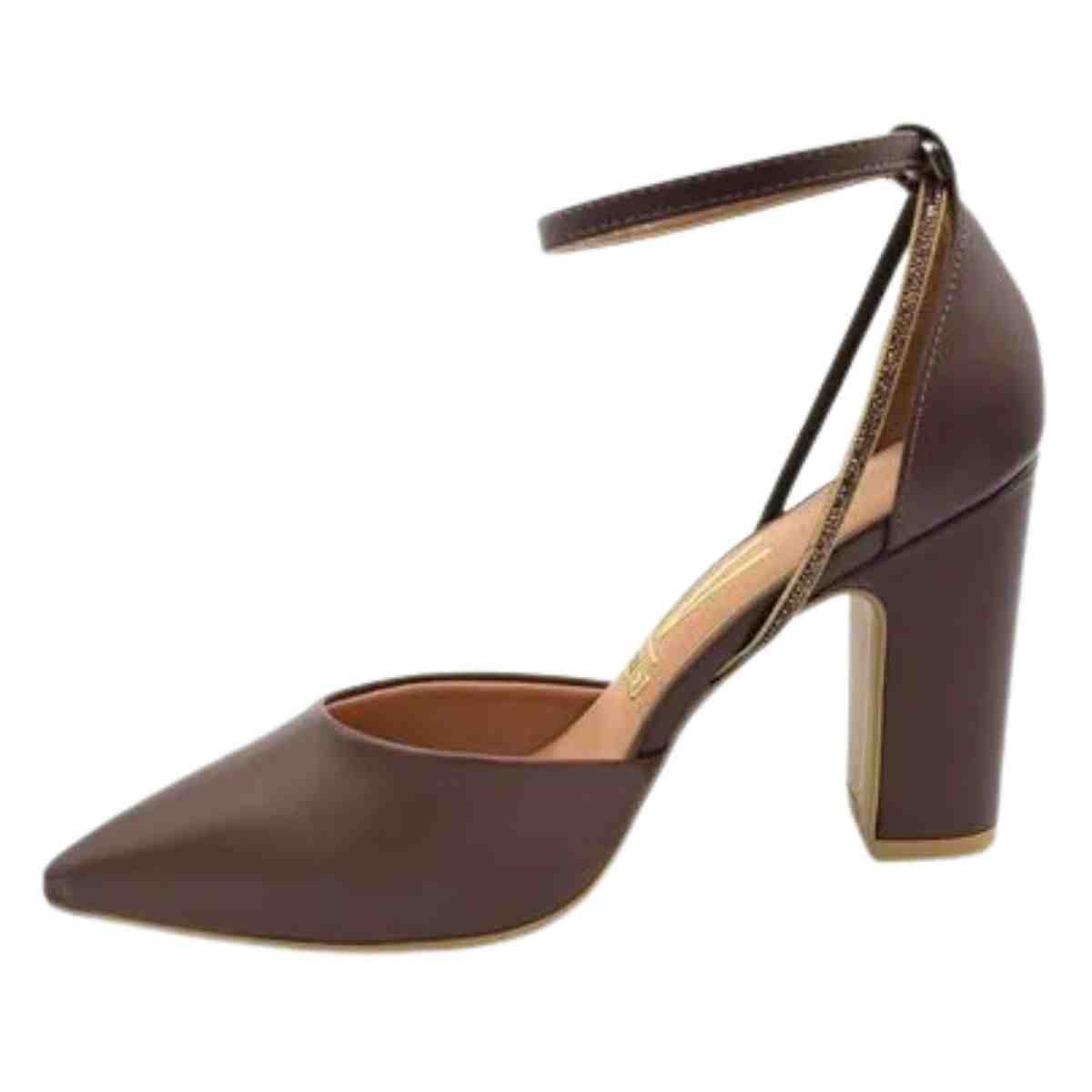 Sapato Feminino Scarpin Vizzano Marrom Marrom 6